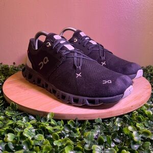 🔥 ON CLOUD X 3 BLACK GREY WOMENS ATHLETIC RUNNING SHOES SIZE 9.5